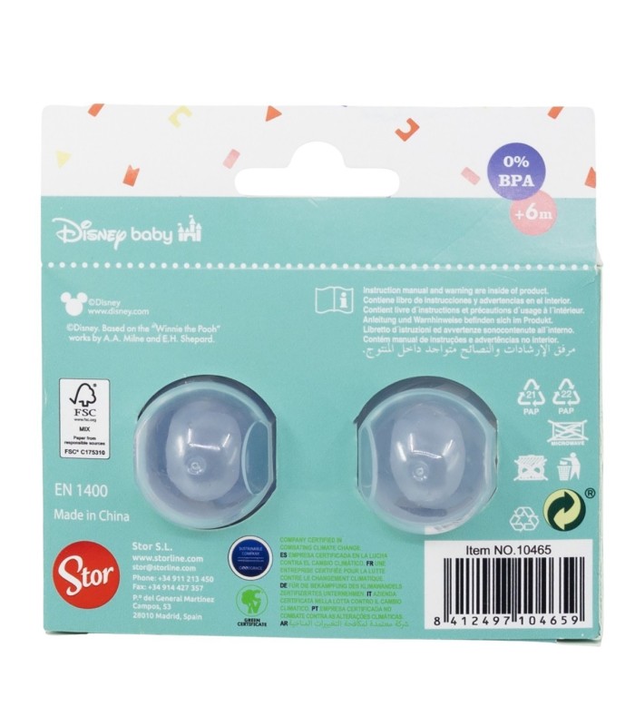 SET 2 CHUPETAS SILICONE REVERSÍVEIS MICKEY MOUSE
