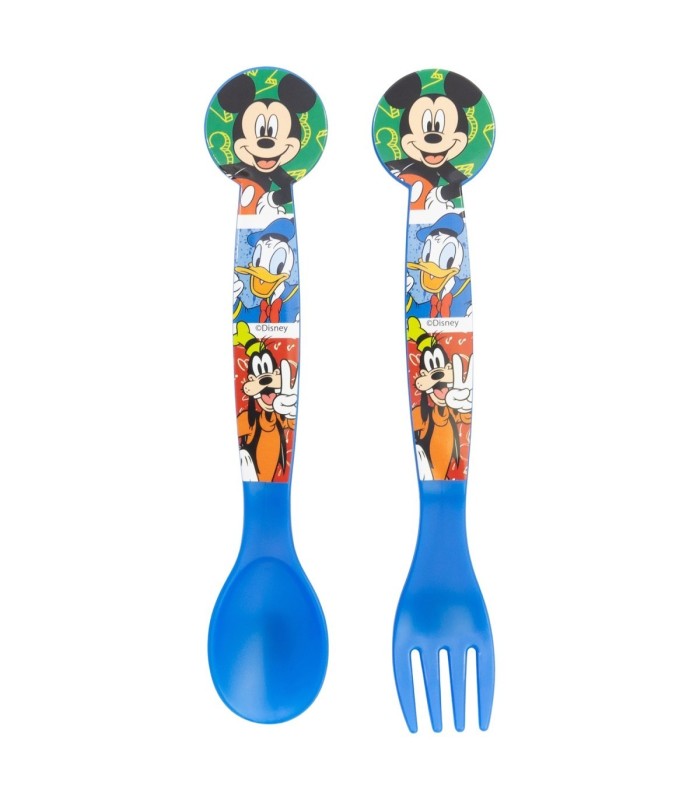 SET DE 2 CUBERTOS MICKEY MOUSE (COLHER E TENEDOR)
