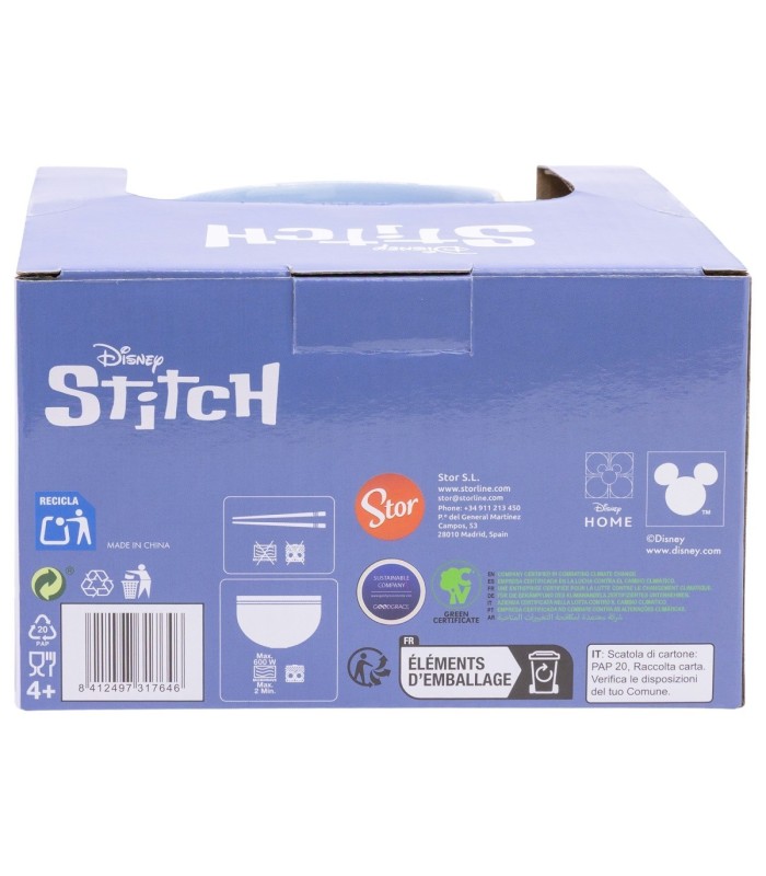 Taça Ramen Stitch Aloha com Palillos em Caixa de Presente