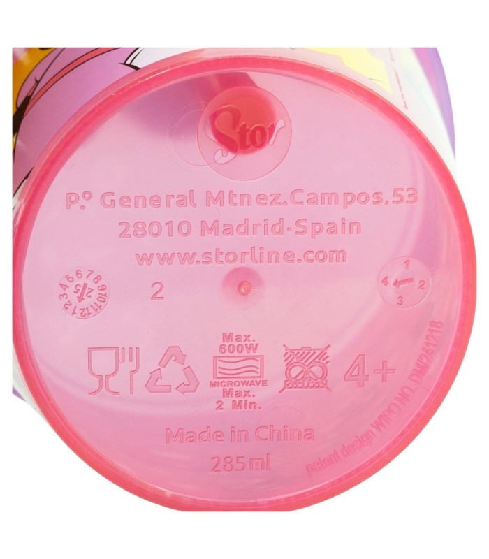 Conjunto 4 Copos Minnie Mouse 285 ml com Palhinha