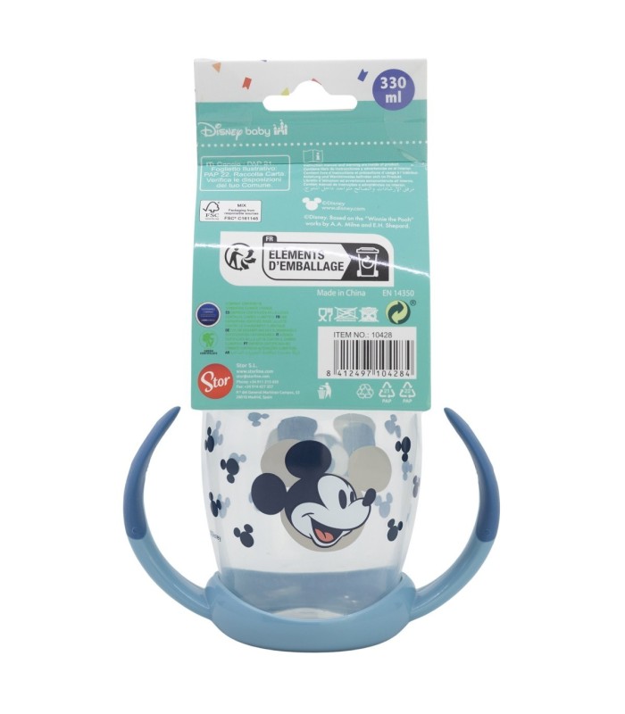 Caneca de Aprendizagem Mickey Mouse 270 ml com Boquilha de Silicone