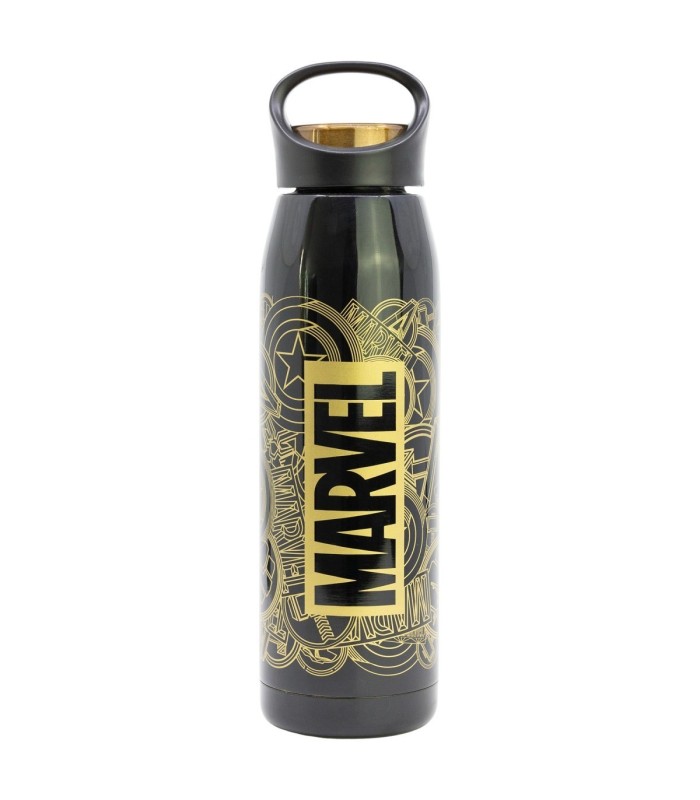Garrafa Glam Térmica Inox 665 ml Marvel Golden Treasure