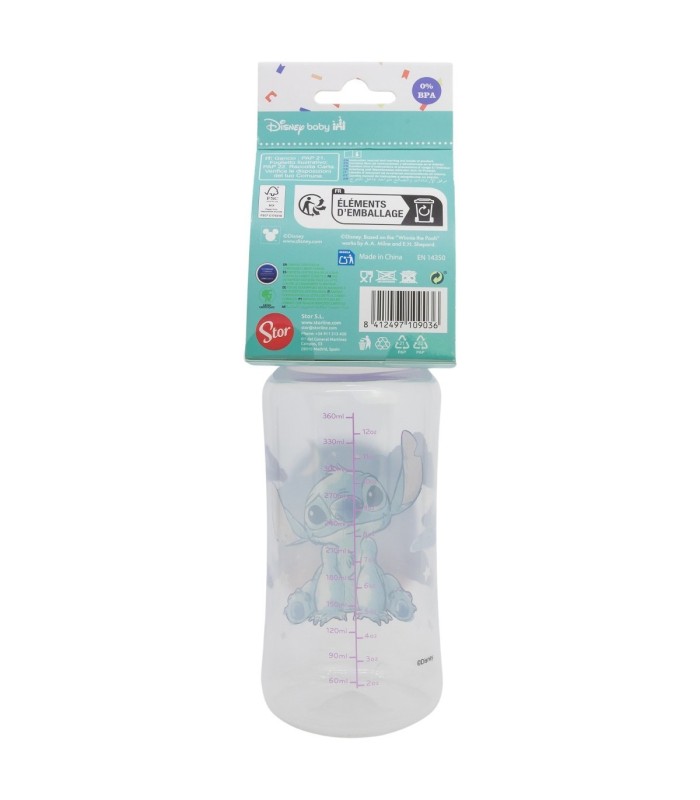 Biberão Stitch Cuddle Me 360 ml com Tetina de Silicone