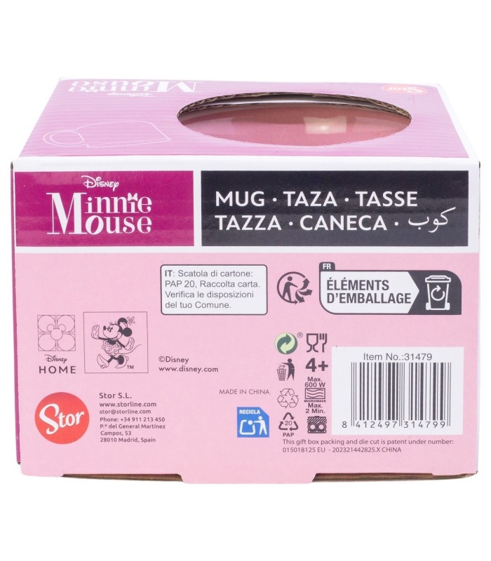Caneca Cerâmica 400 ml Minnie Mouse Cherrylicious em Caixa Presente