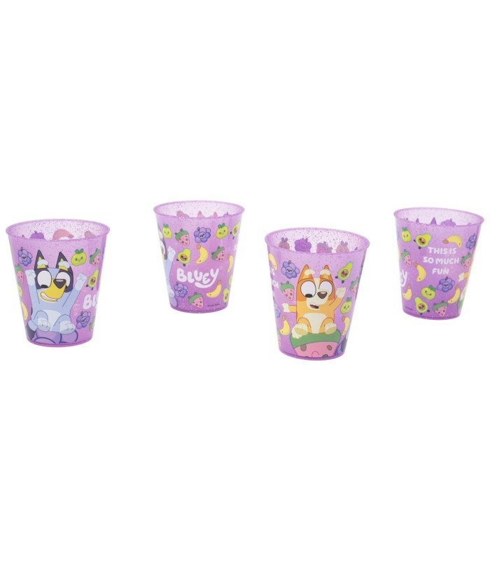 Conjunto 4 PCS Copos PP Bluey 285 ML
