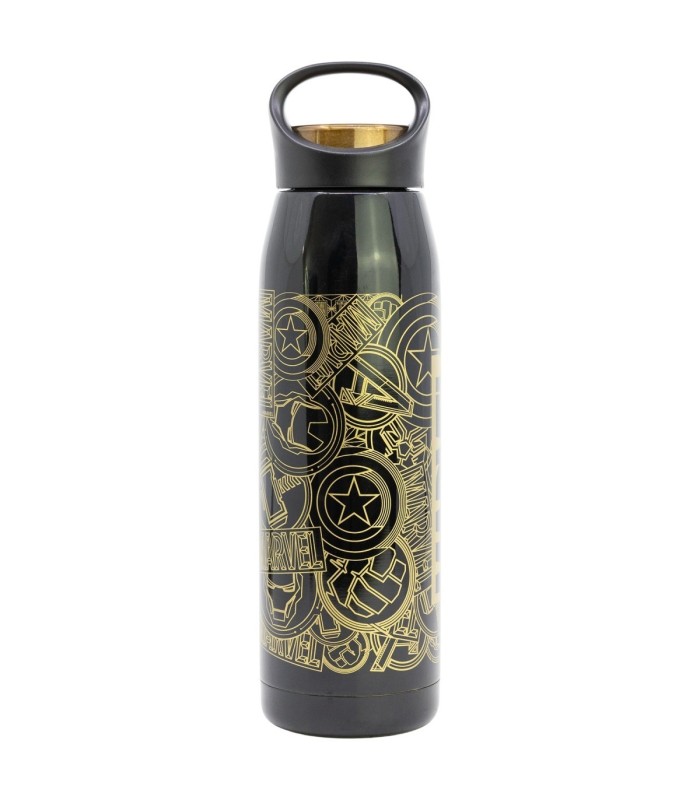 Garrafa Glam Térmica Inox 665 ml Marvel Golden Treasure