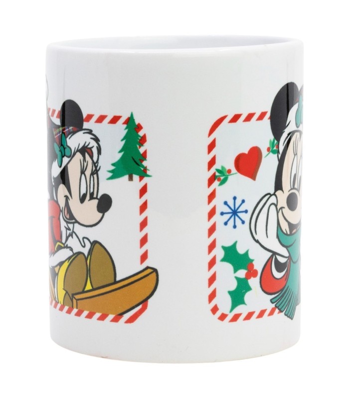 Caneca Cerâmica Minnie Natal 325 ml em Caixa