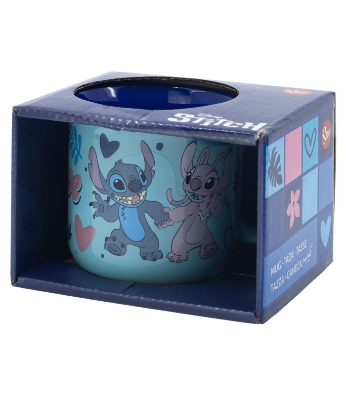 Caneca de Cerâmica Stitch 355 ml em Caixa de Presente