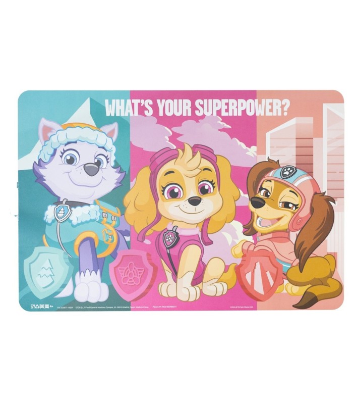 MANTEL INDIVIDUAL PAW PATROL MENINAS SUPERPODERES