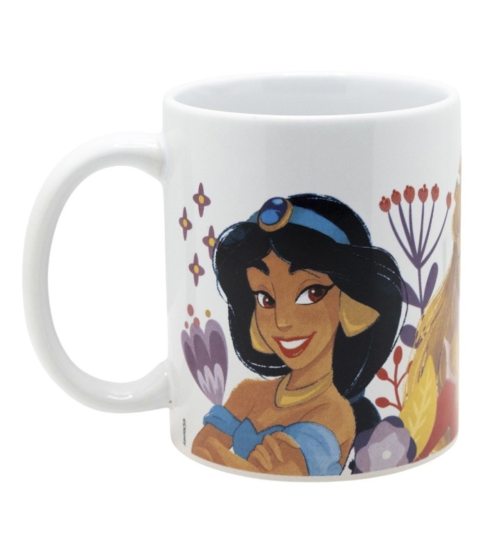 Caneca Cerâmica 325 ml Princesas Coração Corajoso