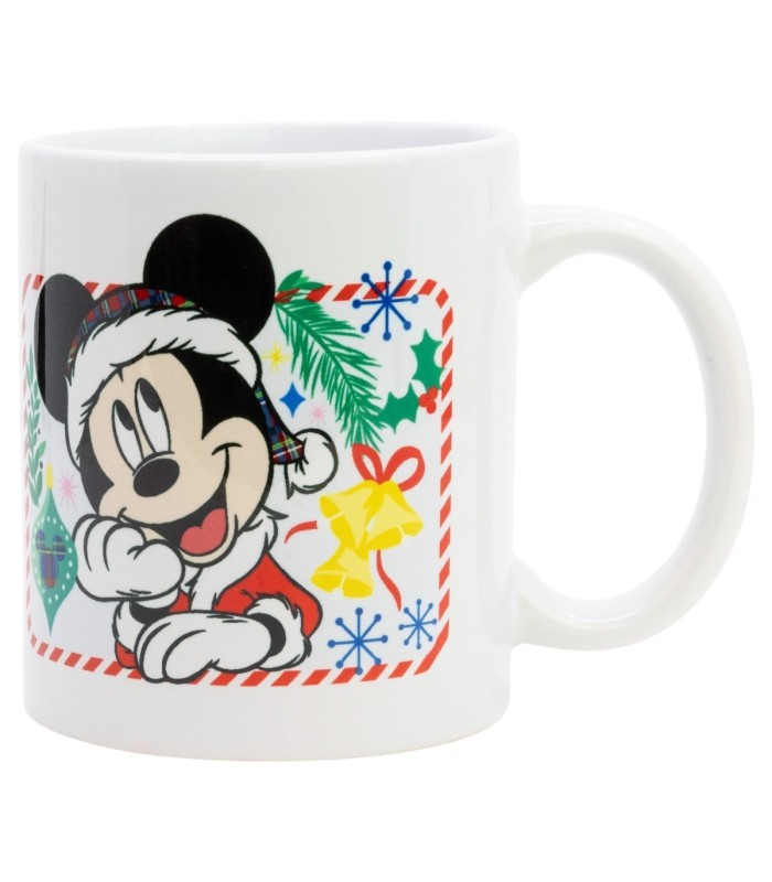 Caneca Cerâmica Mickey Natal 325 ml em Caixa