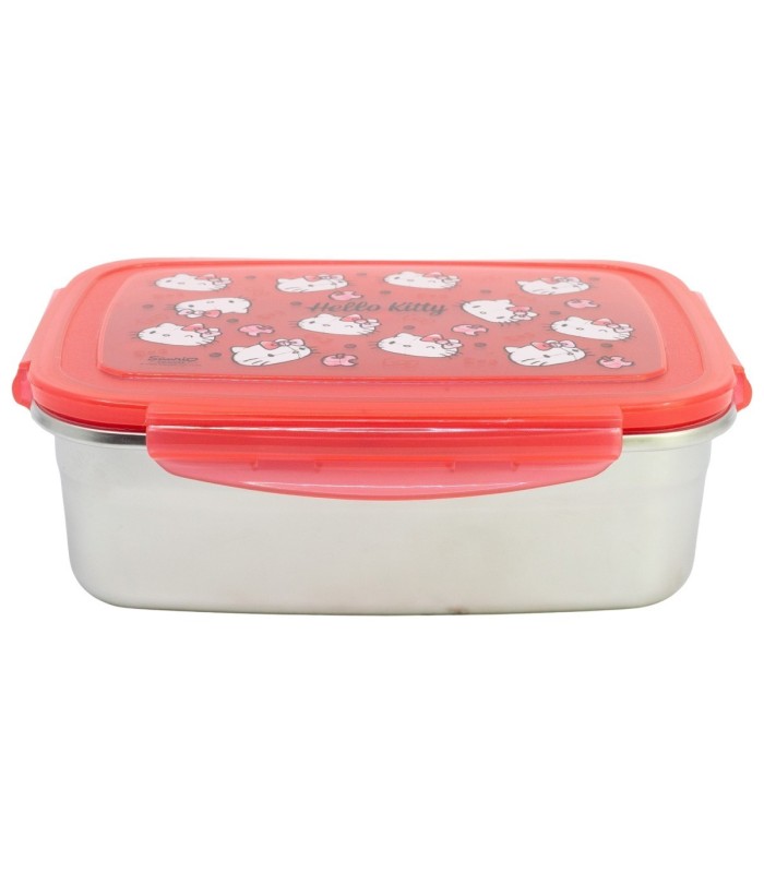 Sandwichera Rectangular Redonda Inox 1090 ml Hello Kitty
