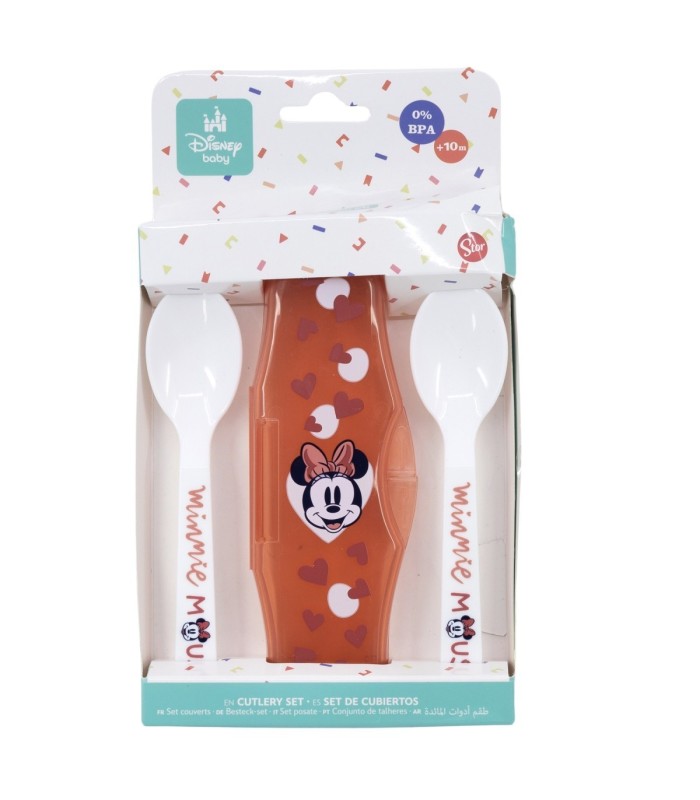 Estojo Toddler 2 Colheres PP Minnie Mouse