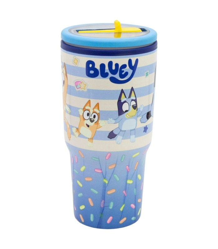 Caneca Cool Easy de Dupla Parede com Bico Antigoteo Bluey 640 ml