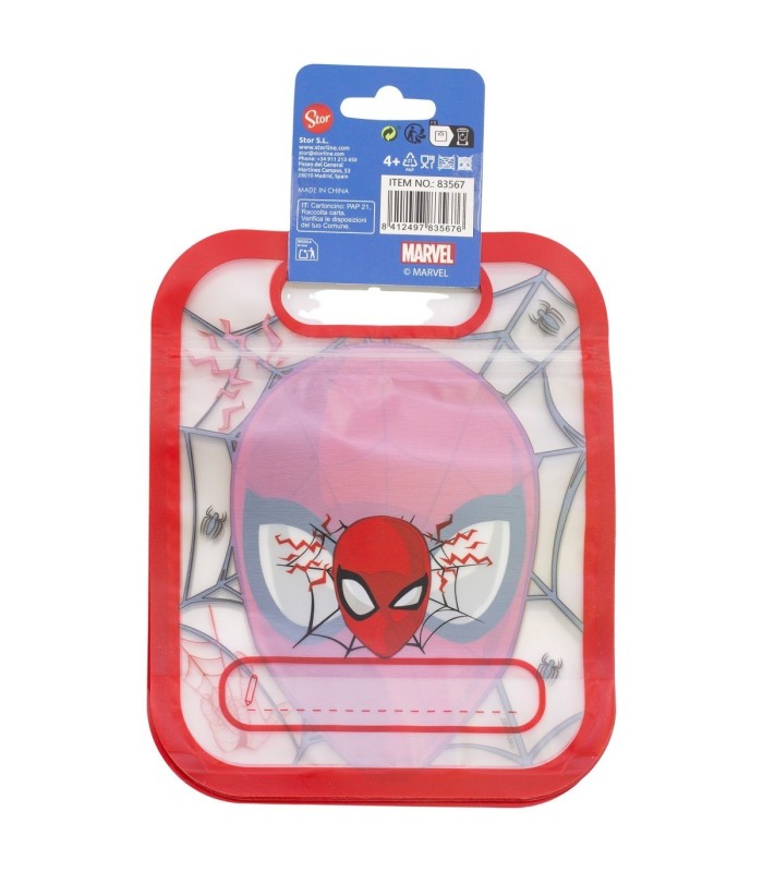 Conjunto 4 Sacos com Fecho Zip Spider-Man Moving Target