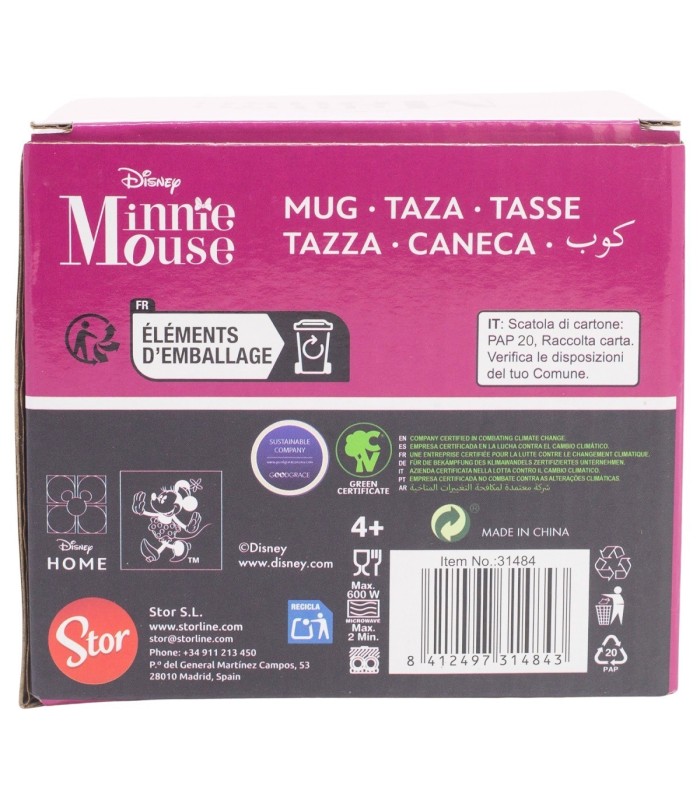 Caneca Cerâmica 325 ml Minnie Mouse Cherrylicious