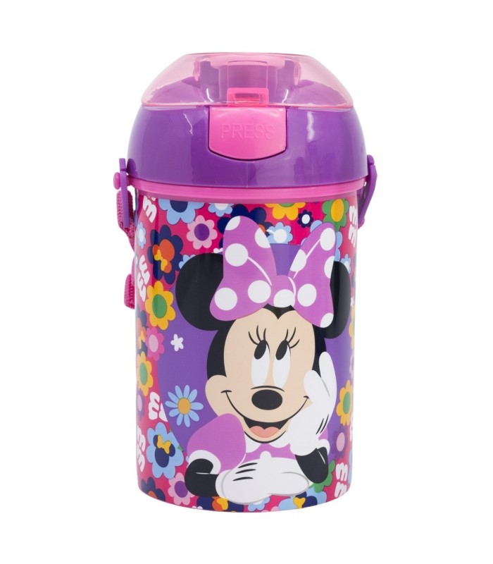 Garrafa Minnie Mouse 450 ml com Design Floral