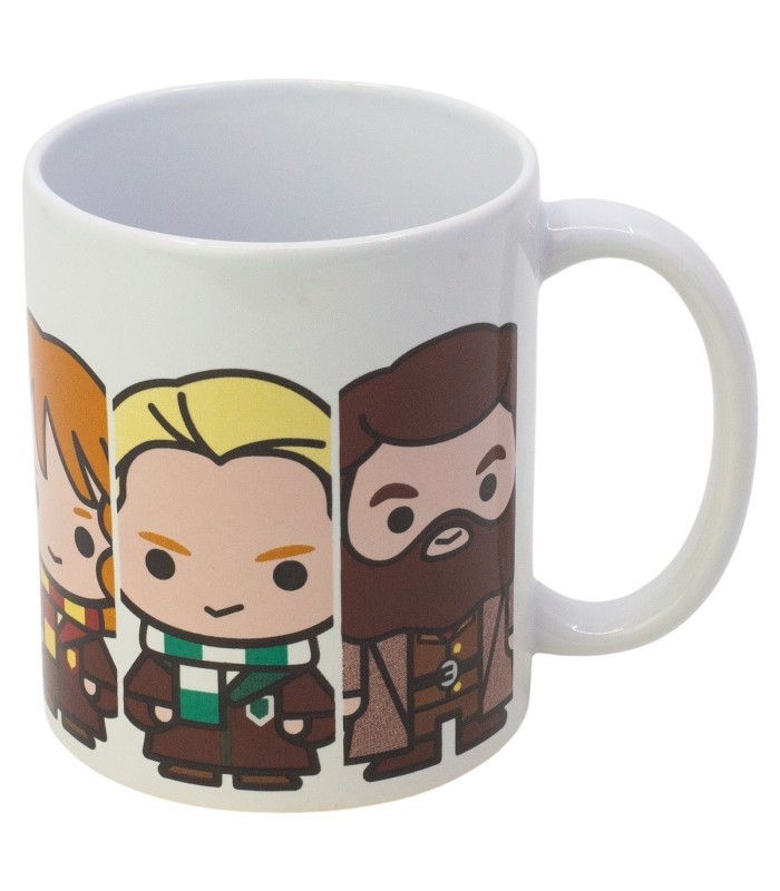 Conjunto de Meias e Caneca Cerâmica 325 ml Harry Potter Chibi