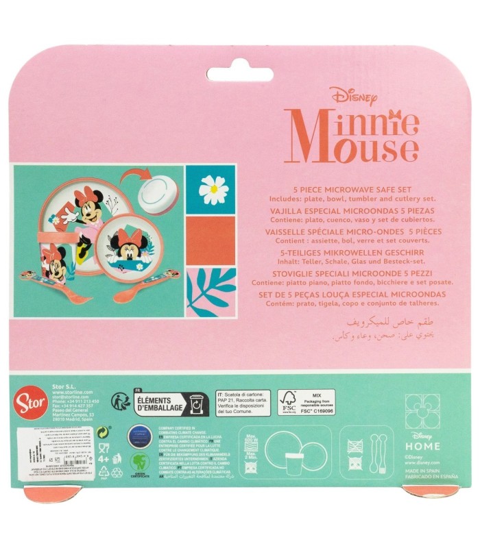 Conjunto de 5 Peças Antiderrapante Minnie Sunshine