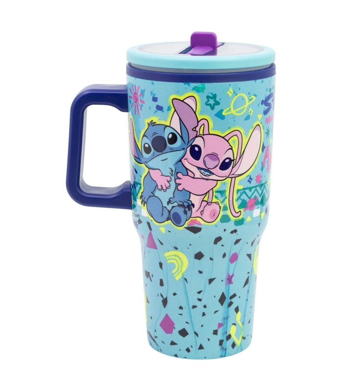 Caneca Cool Easy de Dupla Parede com Pitorro 640 ml Stitch