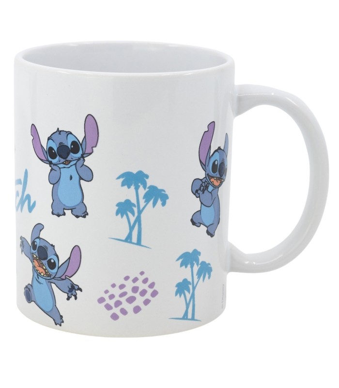 Caneca Cerâmica 325 ml Stitch com Caixa de Presente