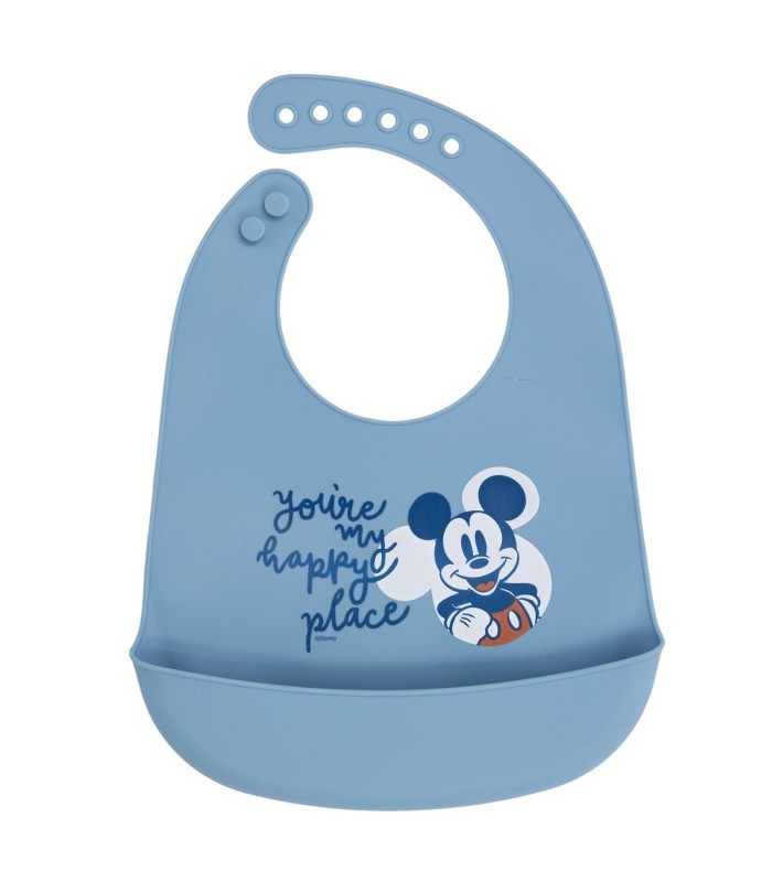 Babete de Silicone Mickey Mouse Sorridente