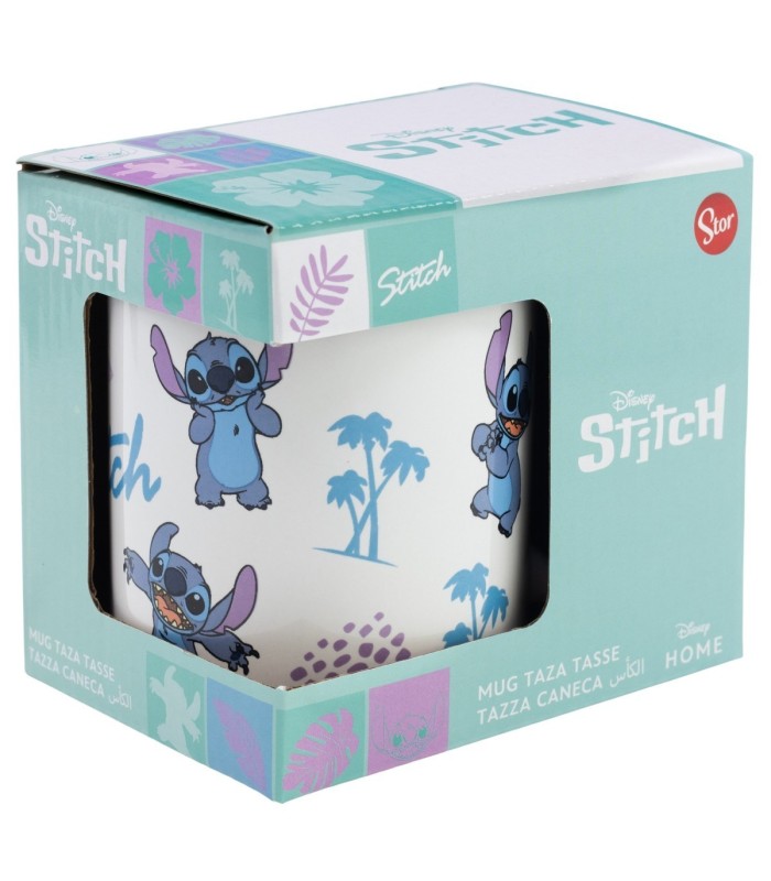 Caneca Cerâmica 325 ml Stitch com Caixa de Presente