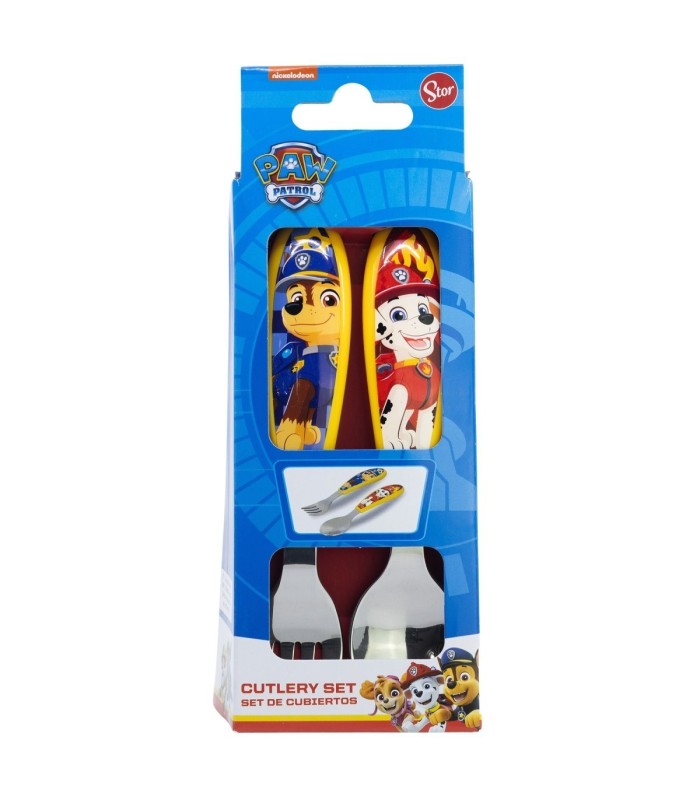 Conjunto de 2 Talheres Metalicos Patrulha Canina