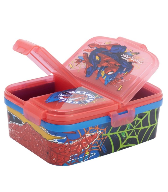 Fiambrera Múltipla XL Spider-Man com 4 Compartimentos