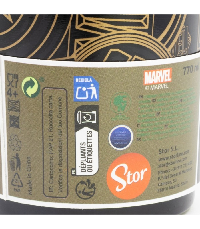 Copo Térmico Inox 770 ml Avengers Golden Treasure