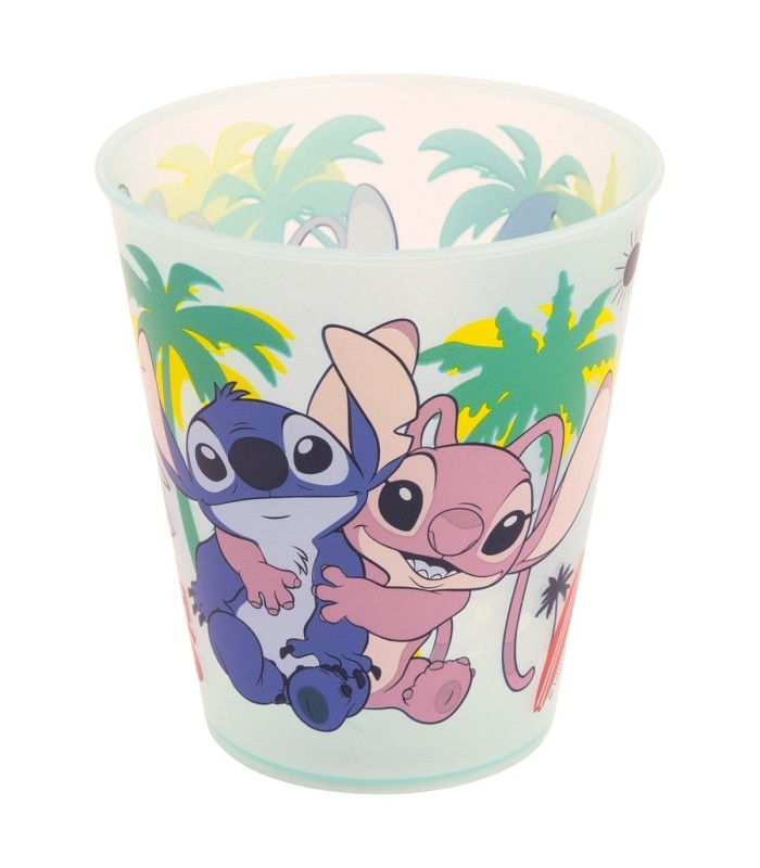 Conjunto 4 Copos Reutilizáveis Stitch 285 ml