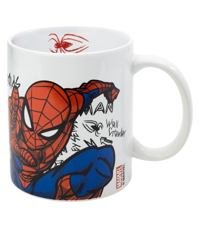 Caneca Cerâmica 325 ml Spiderman Urban Web em Caixa de Presente