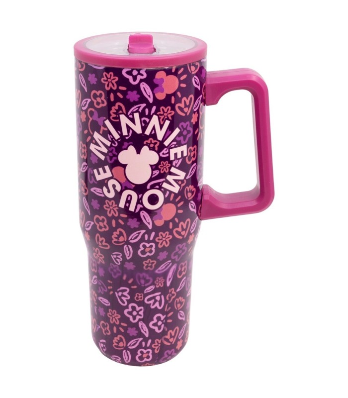 Caneca Cool Sipper XL Inox 920 ML Minnie Mouse Cherrylicious
