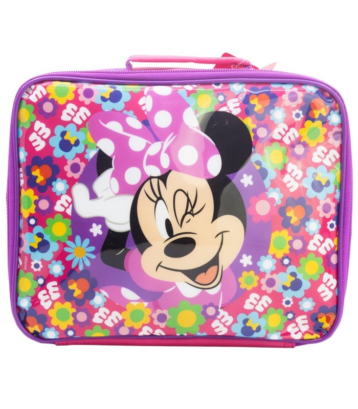 Bolsa Merenda Isolante Retangular Minnie Mouse Bold Florals