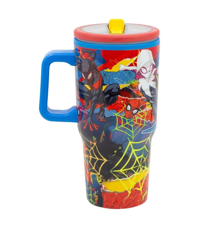 Caneca Cool Easy de Dupla Parede com Bico 640 ml Spider-Man