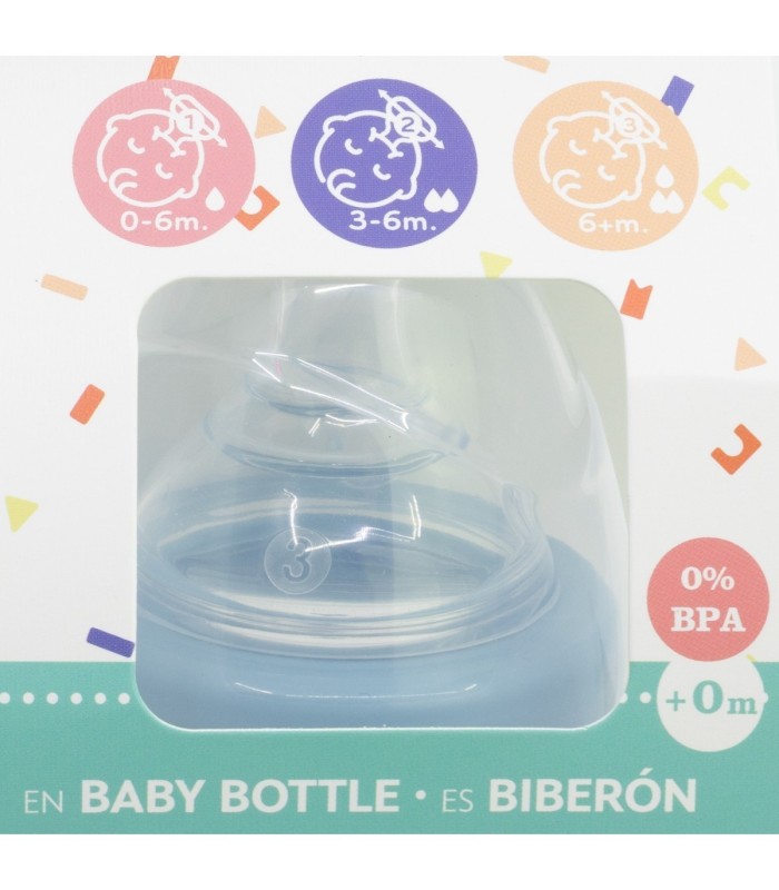 Biberão Mickey Mouse 240 ml com Tetina de Silicone 3 Posições