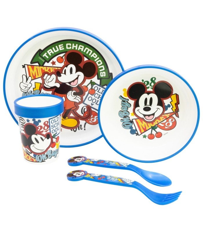 Conjunto 5 PCS Antiderrapante Mickey Mouse em Caixa