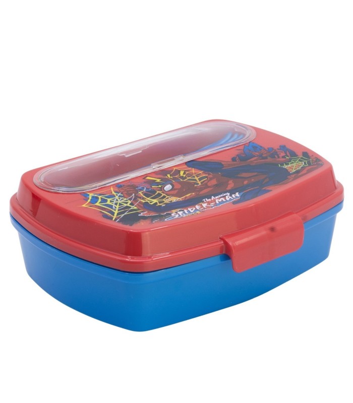 Fiambrera Retangular Spider-Man com Talheres