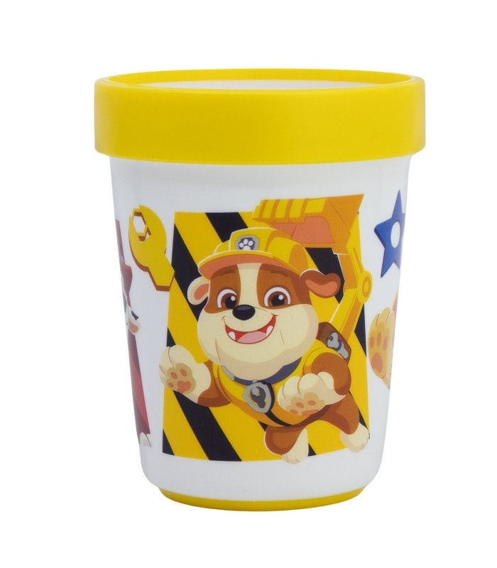 Copo Antideslizante Premium Bicolor 260 ml Patrulha Canina