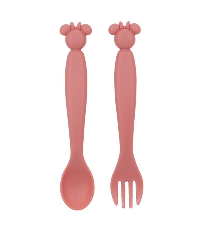 SET DE 2 CUBERTOS PP FORMA (COLHER E TENEDOR) MINNIE MOUSE