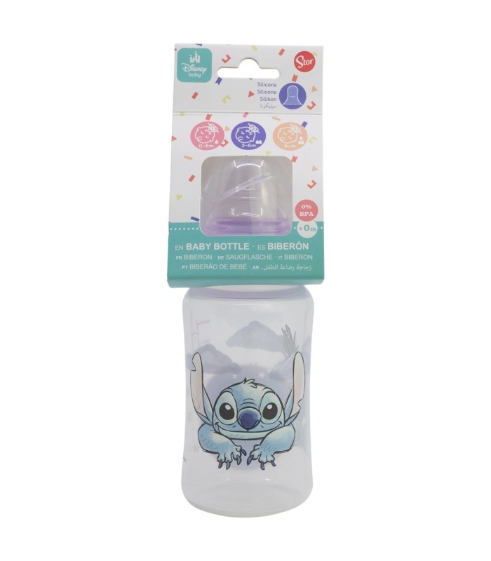 Biberão Stitch Cuddle Me 240 ml com Tetina de Silicone