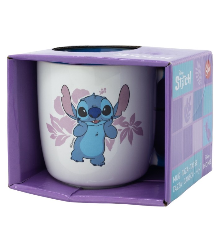 Caneca Cerâmica Elite 380 ml Stitch em Caixa de Presente