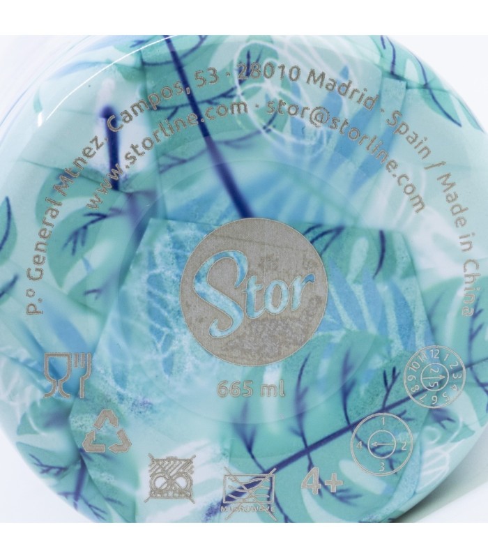Botelha Glam Termo Aço Inoxidável 665 ml Stitch Aloha