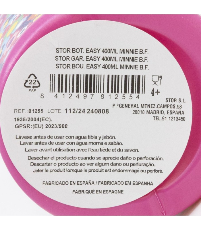 Garrafa Sport Easy Hold 380 ml Minnie Mouse Flores Bold