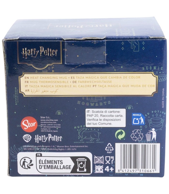 CANEA DE CERÂMICA 325 ML MUDANÇA DE COR HARRY POTTER