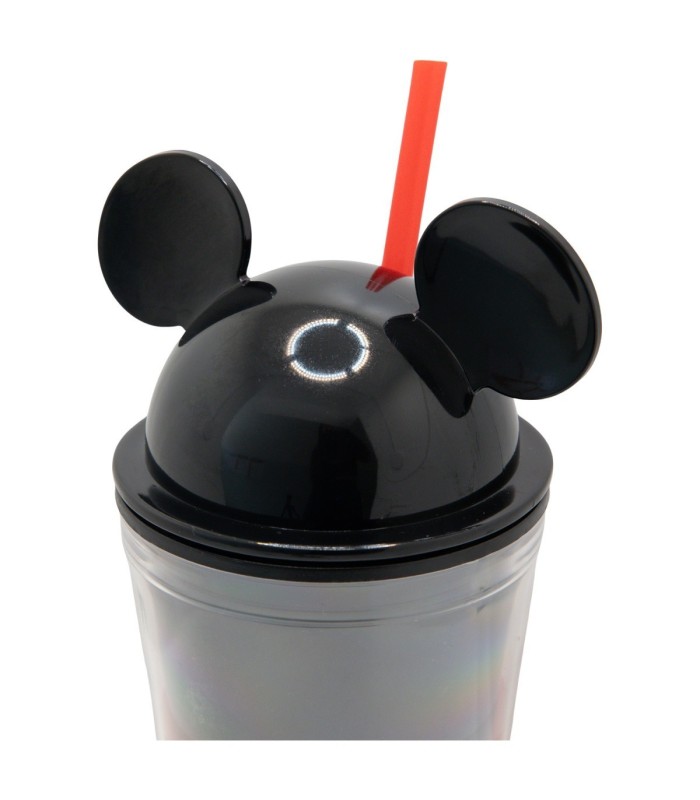 Copo com Tampa e Palhinha 3D 535 ML Mickey Mouse