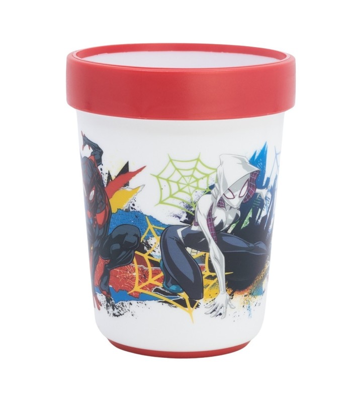 Copo Antiderrapante Premium Bicolor 260 ml Spider-Man