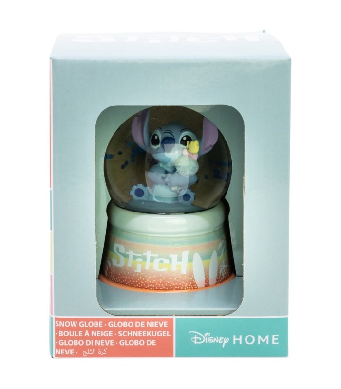 GLOBO DE NEVE STITCH EM CAIXA DE PRESENTE