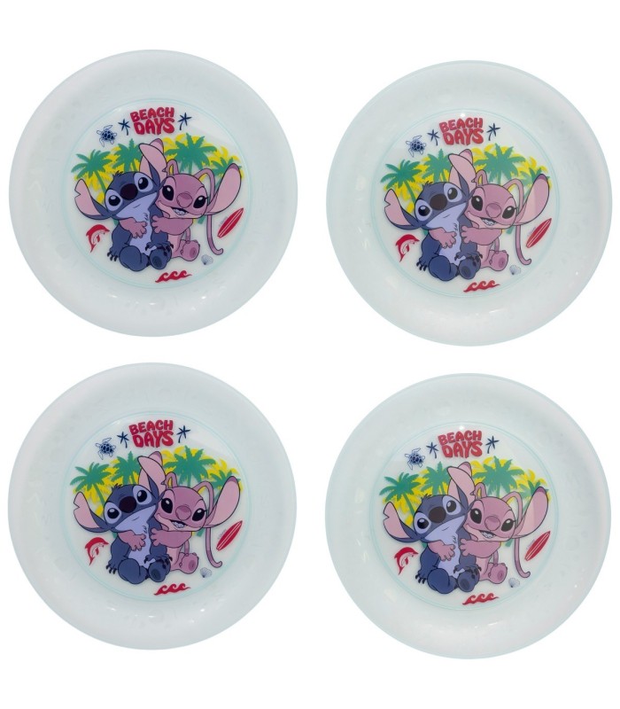 Conjunto 4 PCS Prato PP Stitch