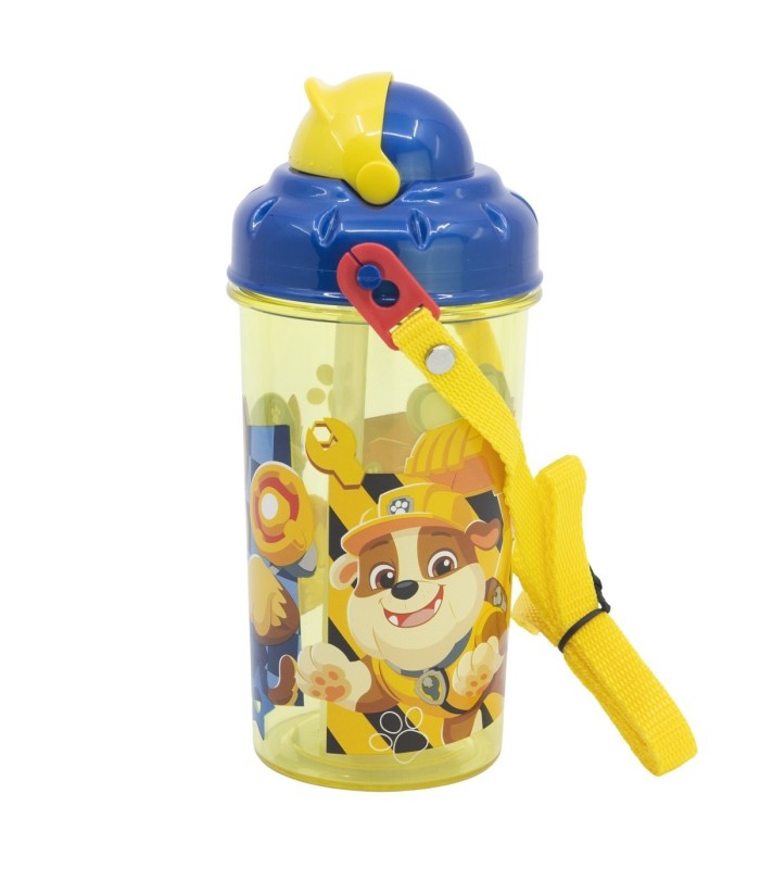 Garrafa Infantil Patrulha Canina 465 ml com Palhinha